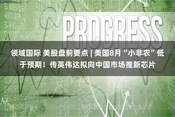 领域国际 美股盘前要点 | 美国8月“小非农”低于预期！传英伟达拟向中国市场推新芯片