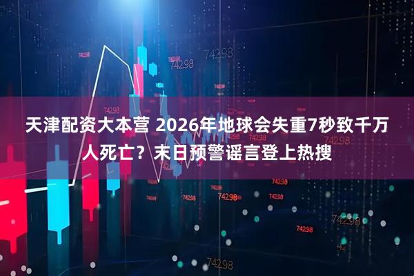 天津配资大本营 2026年地球会失重7秒致千万人死亡？末日预警谣言登上热搜