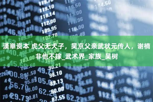 漢崋资本 虎父无犬子,吴京父亲武状元传人,谢楠非他不嫁_武术界_家族_吴树